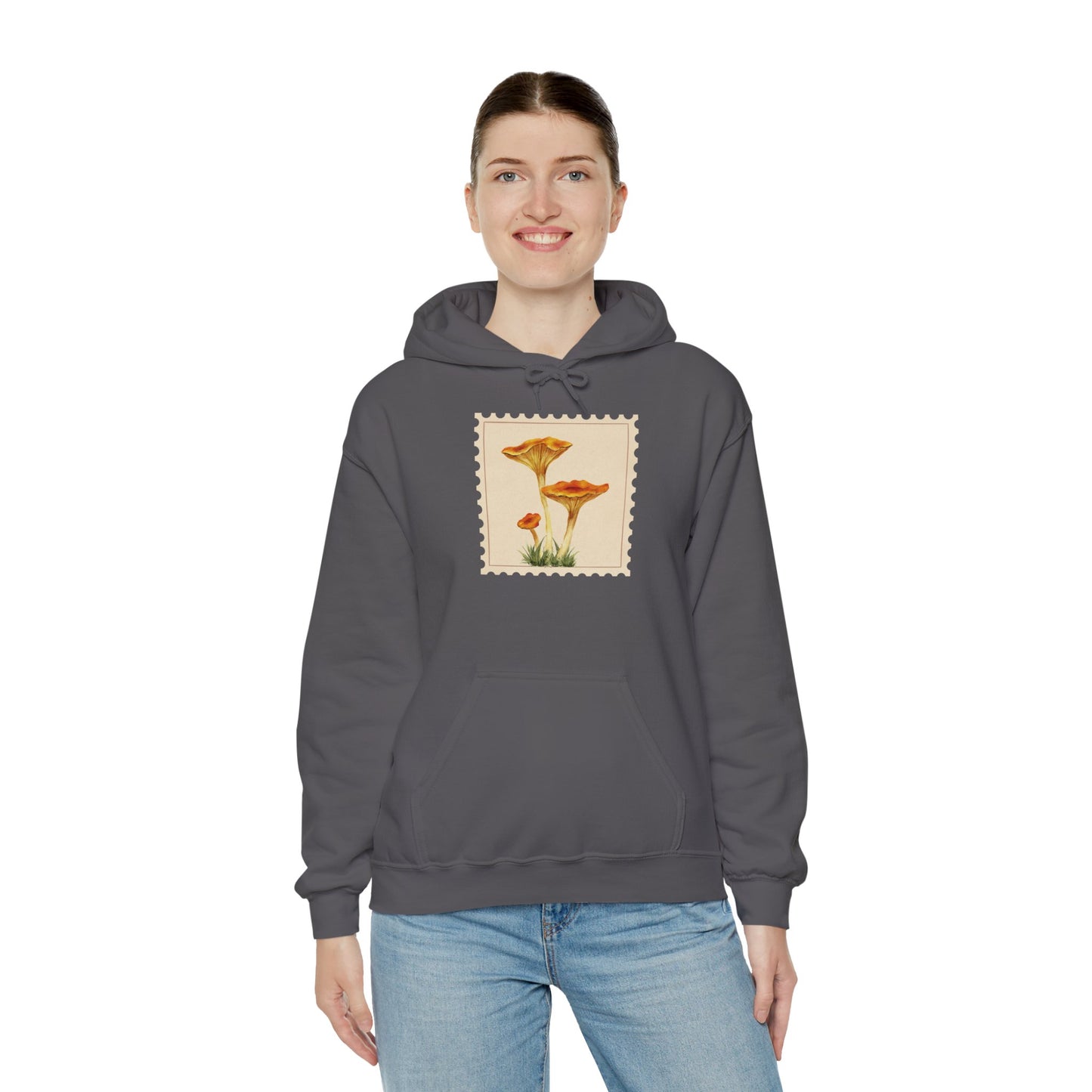 Botanical Print Hoodie, Cozy Sweatshirt, Nature Lover Gift, Comfortable Casual Wear, Fall Fashion, Unisex Hoodie, Comfy Mushroom Hoodie, Nature Vibes, Perfect for Fall