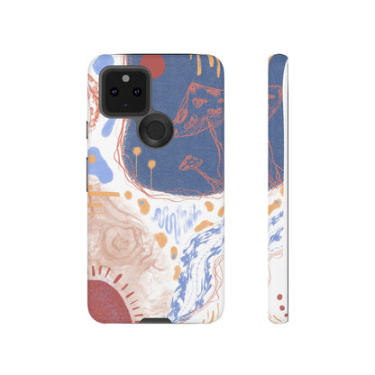 Artistic Phone Case with Abstract Design, Tough Phone Case, Unique Gift, Trendy Accessories, Modern Art Case, Stylish Tech Gear