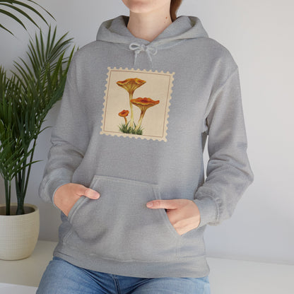 Botanical Print Hoodie, Cozy Sweatshirt, Nature Lover Gift, Comfortable Casual Wear, Fall Fashion, Unisex Hoodie, Comfy Mushroom Hoodie, Nature Vibes, Perfect for Fall