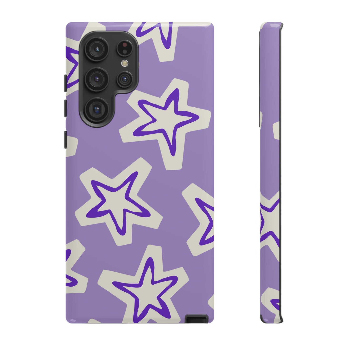 Starry Pattern Phone Case, Cute Star Design, Tough Phone Cover, Gifts for Her, Stylish Phone Accessory