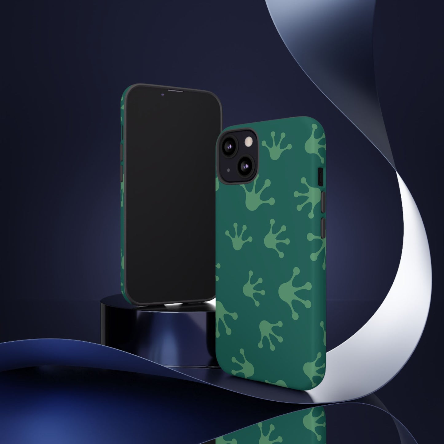 Frog Print Phone Case, Nature Lover Gift, Eco-Friendly Cover, Fun Green Design, Unique Frog Accessories