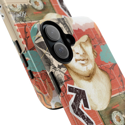 Artistic iPhone Case, Tough Cases with Vintage Design, Unique Phone Cover, Gift for Art Lovers, Protective Case for All Occasions, Vintage Collage Art
