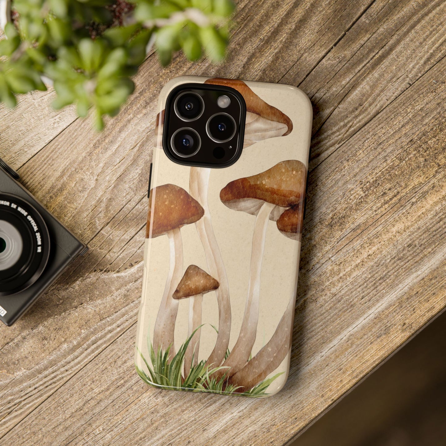 Mushroom Phone Case - Nature Lover, Eco-Friendly Gift, Cute Cell Phone Cover, Aesthetic Tech Accessory, Unique Fall Decor, Artsy Phone Cases, Cute, Gift for Her, Nature-inspired Designs, Durable Cases