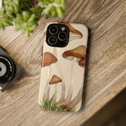 Mushroom Phone Case - Nature Lover, Eco-Friendly Gift, Cute Cell Phone Cover, Aesthetic Tech Accessory, Unique Fall Decor, Artsy Phone Cases, Cute, Gift for Her, Nature-inspired Designs, Durable Cases