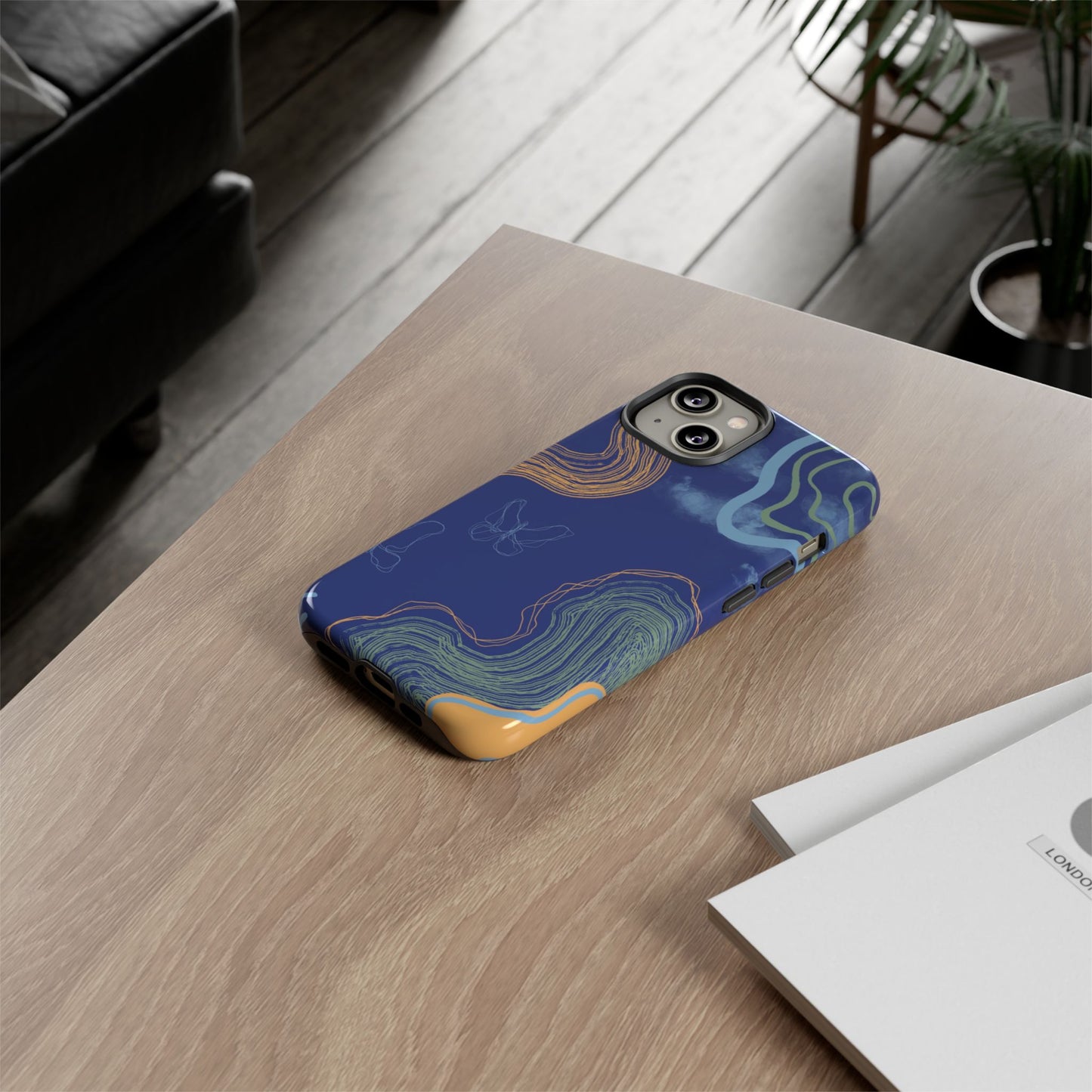 Artistic Phone Case, Abstract Phone Cover, Gift for Her, Modern Design, Boho Phone Case, Unique Phone Accessories