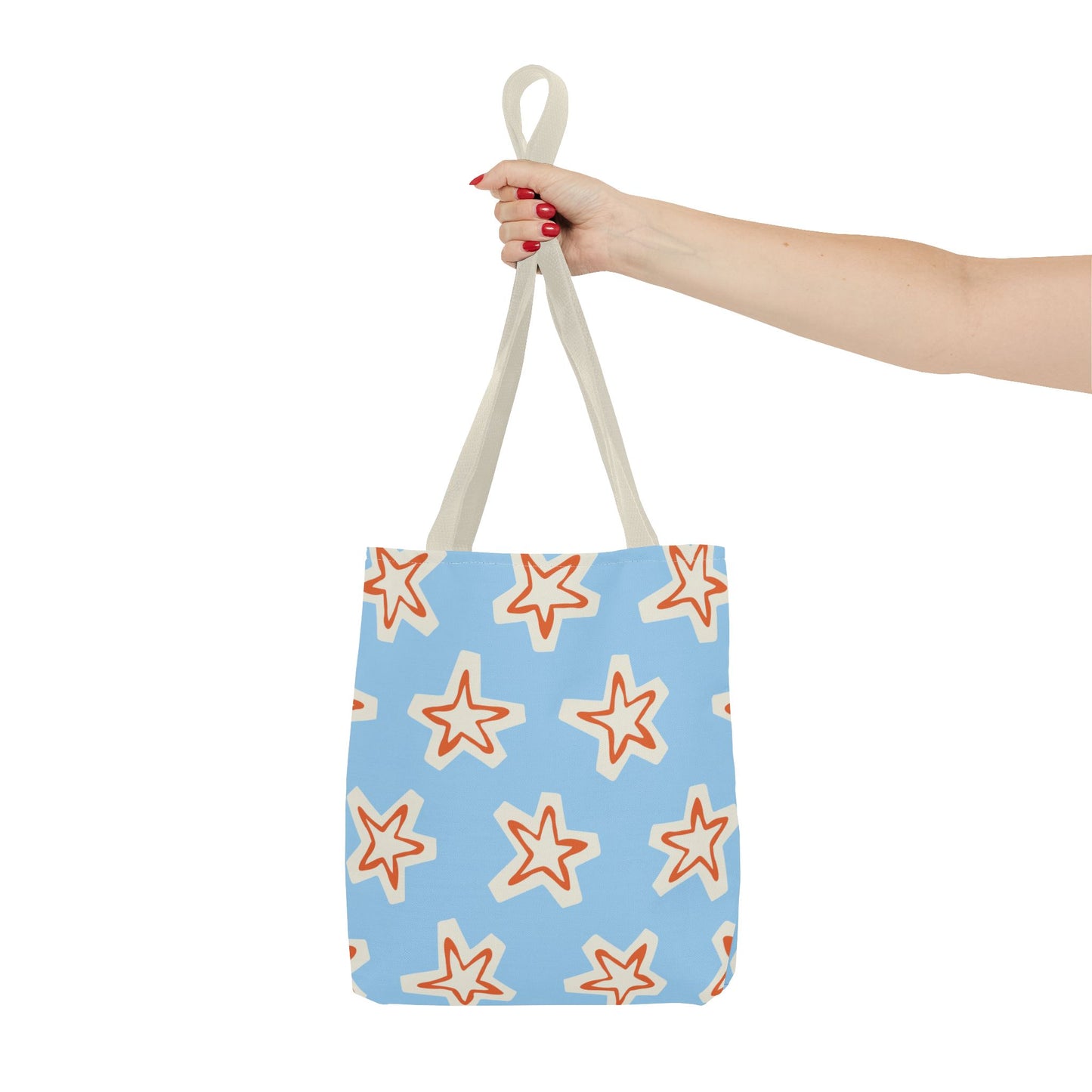 Starry Blue Tote Bag | Stylish Grocery Tote, Eco-Friendly Bag, Beach Bag, Weekend Getaway, Custom Design