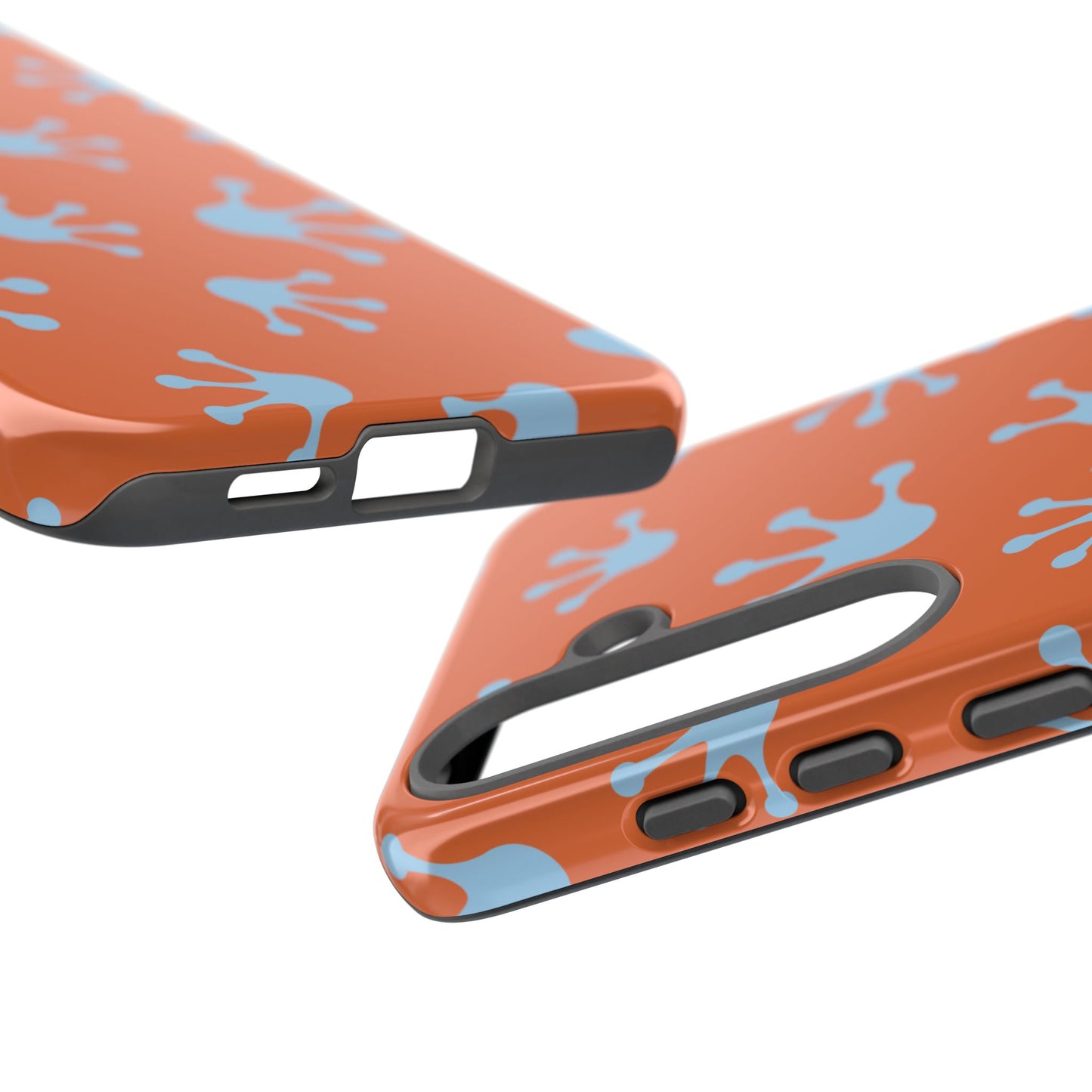 Frog Print Phone Case - Tough Cases, Orange Frog Design, Unique Gift, Fun Accessories, Vibrant Phone Cases, Cool Cases