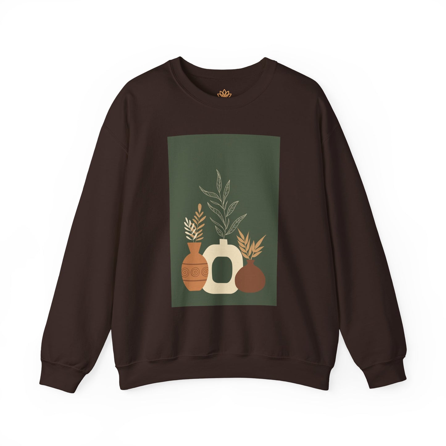 Fall-Inspired Botanical Crewneck Sweatshirt, Cozy Sweatshirt for Women, Warm Unisex Sweater, Autumn Gift,  Plant Lover Apparel