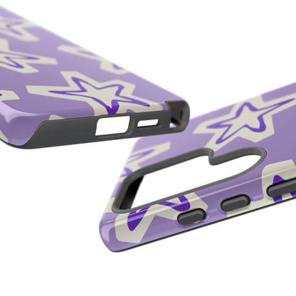 Starry Pattern Phone Case, Cute Star Design, Tough Phone Cover, Gifts for Her, Stylish Phone Accessory