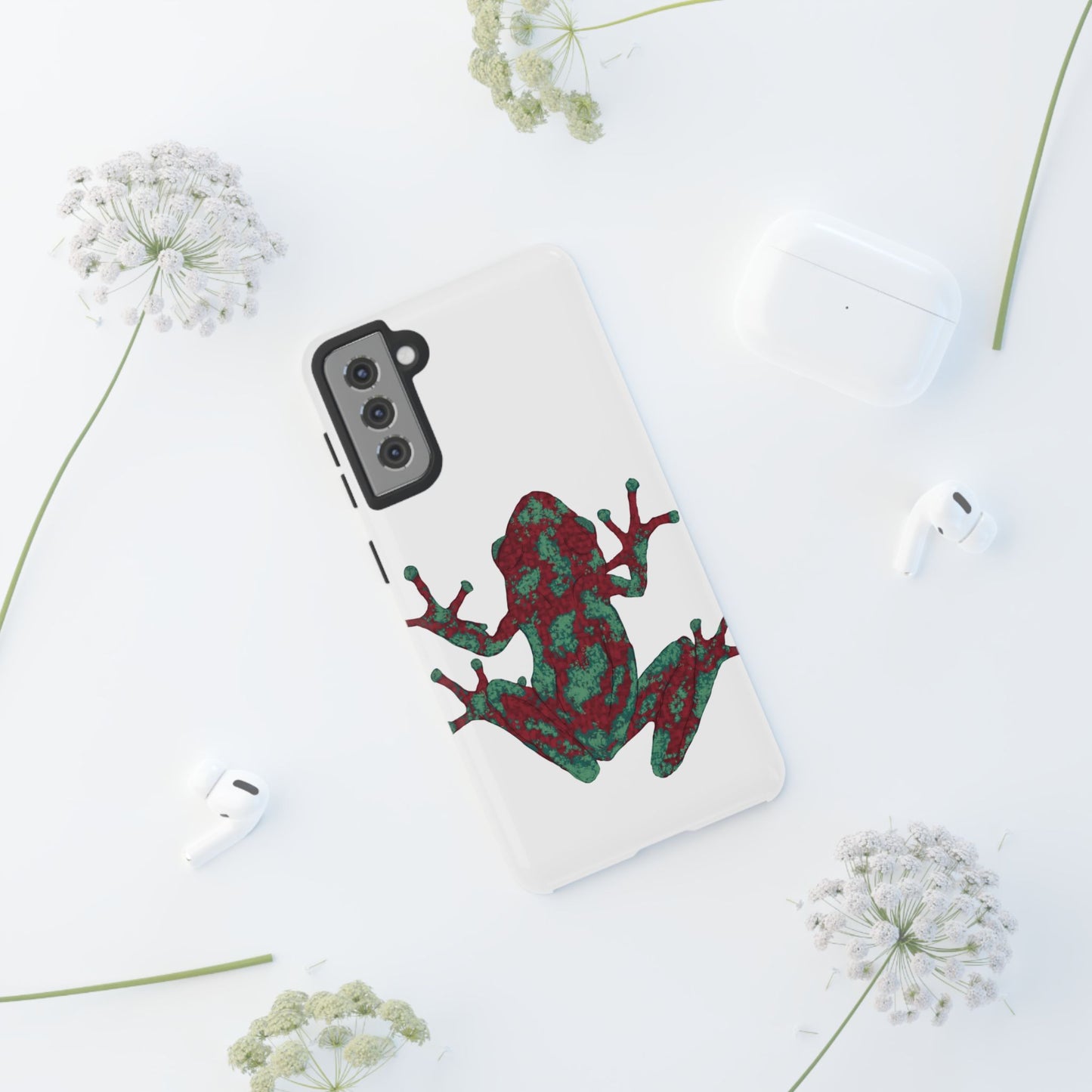Frog Phone Case, Tough Cases, Eco-Friendly Phone Accessories, Unique Gifts for Nature Lovers, Cute Frog Design