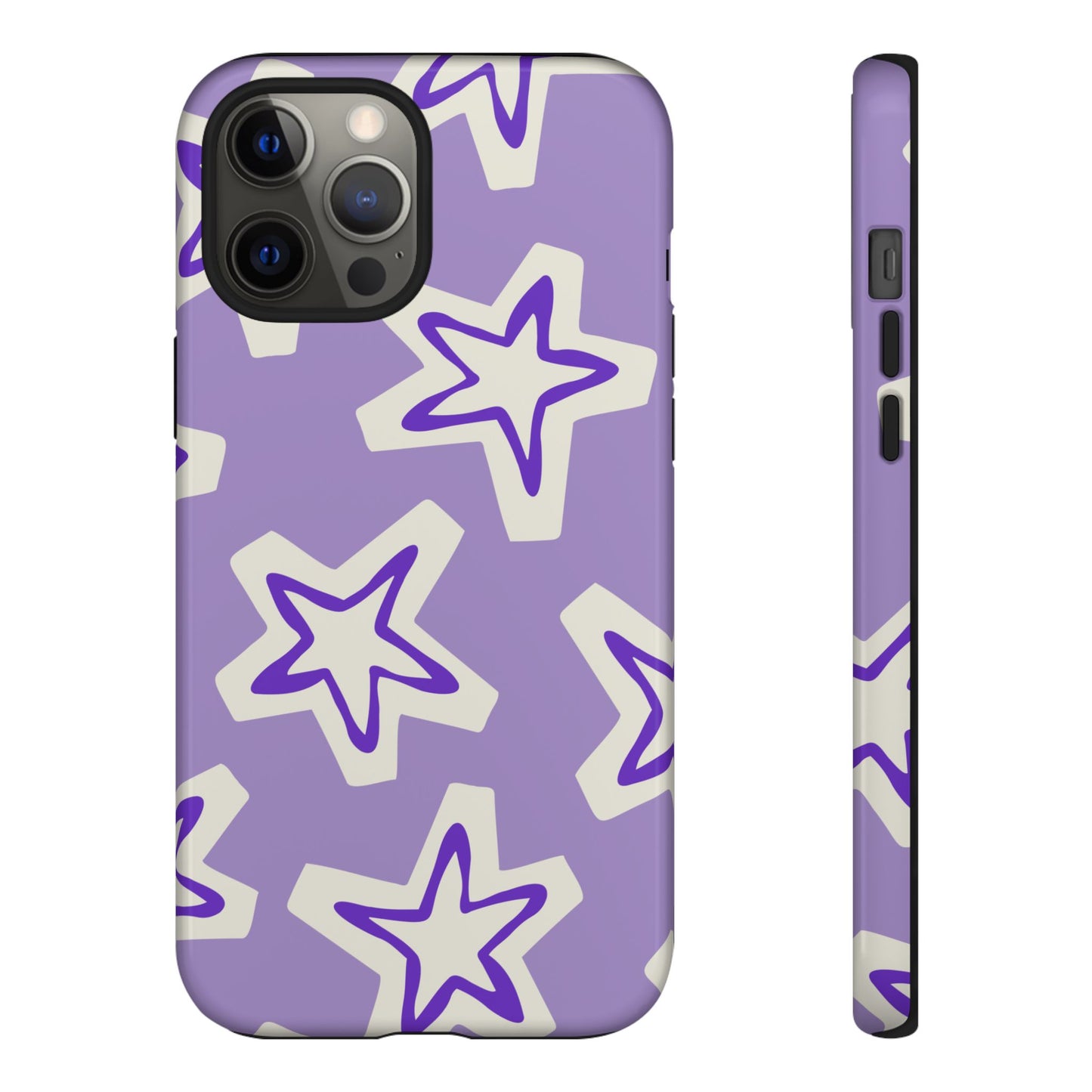 Starry Pattern Phone Case, Cute Star Design, Tough Phone Cover, Gifts for Her, Stylish Phone Accessory