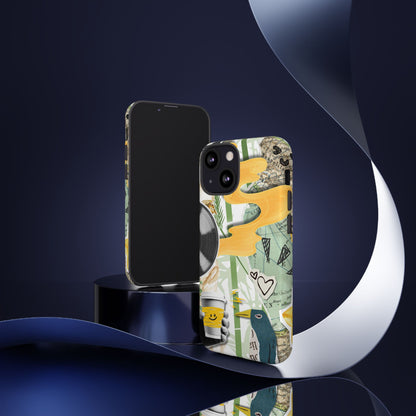 Artistic Phone Case, Unique Cell Phone Cover, Trendy Gifts for Music Lovers, Eco-Friendly Phone Accessory, Stylish Tech Gifts, Cool Cases, Unique Phone Cases