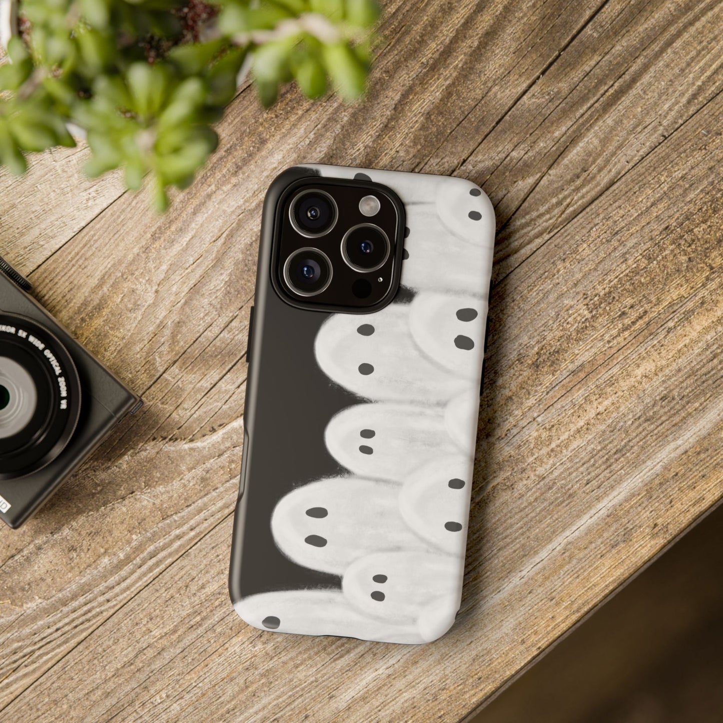 Painted Ghosts Phone Case | Ghostly Tough Phone Case for Spooky Style, Halloween Gift, Phone Cover, Ghost Theme, Unique Accessory, Spooky Season, Viral Painted Ghosts Inspired Design