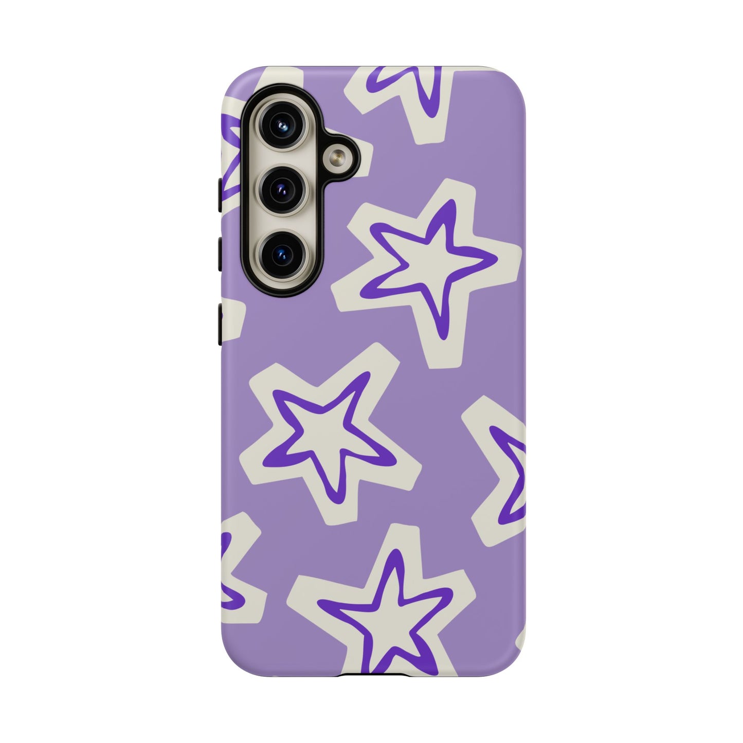 Starry Pattern Phone Case, Cute Star Design, Tough Phone Cover, Gifts for Her, Stylish Phone Accessory