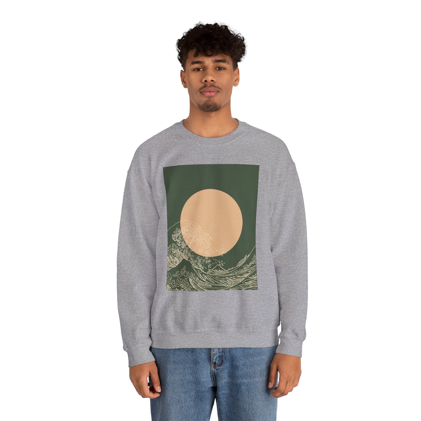 Nature-Inspired Unisex Crewneck Sweatshirt, Cozy Casual Wear, Gift for Outdoor Lovers, Perfect for Fall and Winter