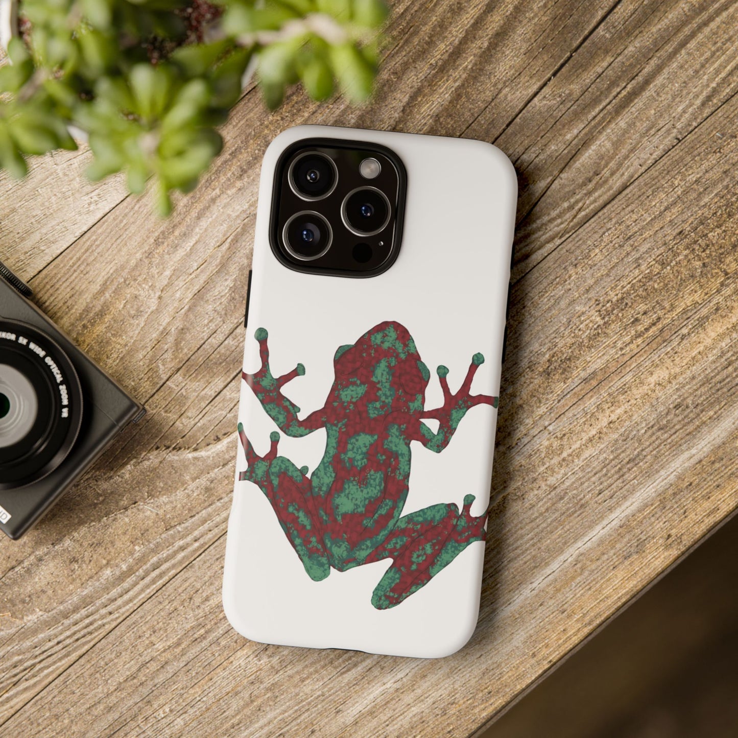Frog Phone Case, Tough Cases, Eco-Friendly Phone Accessories, Unique Gifts for Nature Lovers, Cute Frog Design