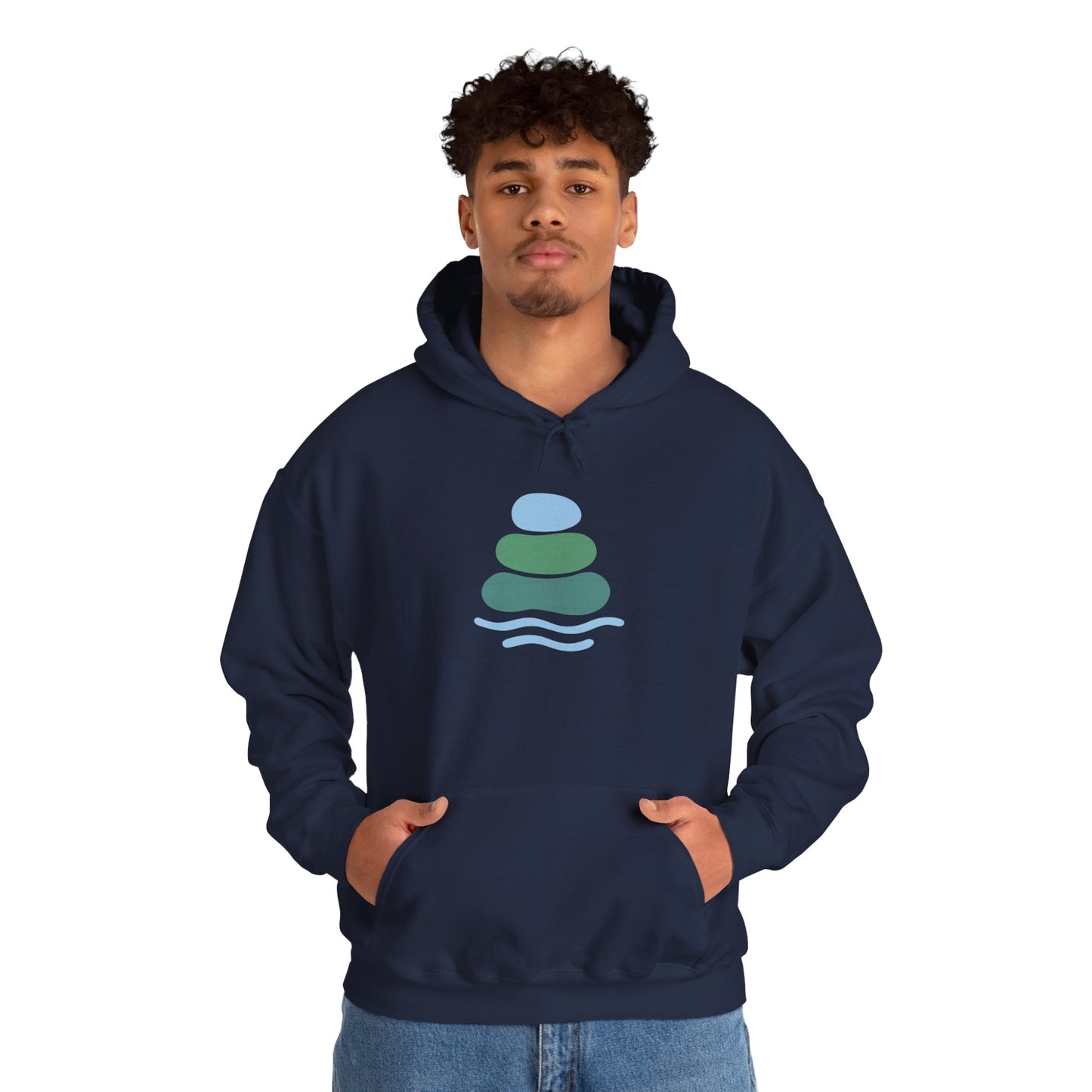 Zen-Inspired Unisex Hooded Sweatshirt, Relaxing Sweatshirt, Comfortable Hoodie, Gift for Meditation Lovers, Cozy Outerwear for All Occasions