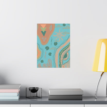 Bohemian Matte Vertical Posters, Wall Art Decor, Home Decoration, Gift for Art Lovers, Aesthetic Room Decor, Unique Wall Art