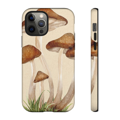 Mushroom Phone Case - Nature Lover, Eco-Friendly Gift, Cute Cell Phone Cover, Aesthetic Tech Accessory, Unique Fall Decor, Artsy Phone Cases, Cute, Gift for Her, Nature-inspired Designs, Durable Cases