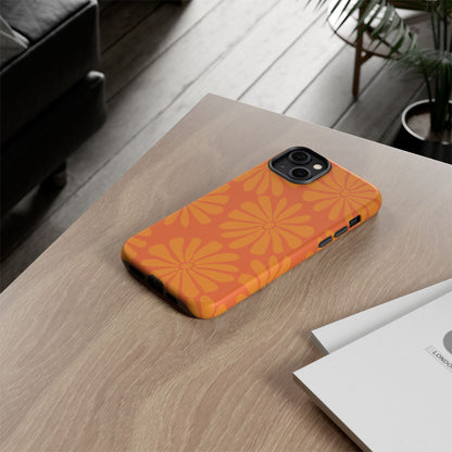 Stylish iPhone Case, Floral Phone Cover, Tough Phone Cases, Green Daisy Design, Unique Gift for Her, Spring Accessories