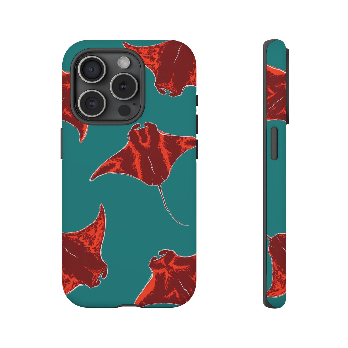 Manta Ray Phone Case, Tropical Phone Cover, Ocean Vibe Accessories, Summer Gift Idea, Marine Animal Merchandise