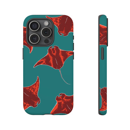 Manta Ray Phone Case, Tropical Phone Cover, Ocean Vibe Accessories, Summer Gift Idea, Marine Animal Merchandise