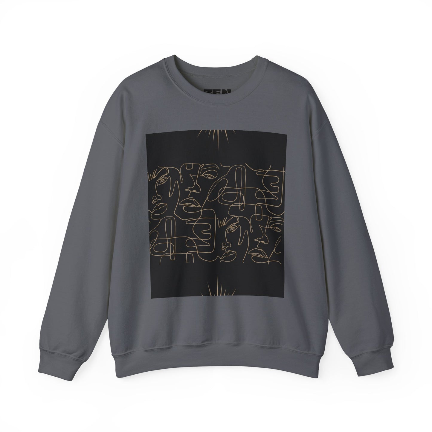 Stylish Unisex Crewneck Sweatshirt - Modern Art Design, Cozy Gift for Him/Her, Perfect for Fall, Casual Wear, Art Lovers, Abstract, Minimalist, Autumn Vibes