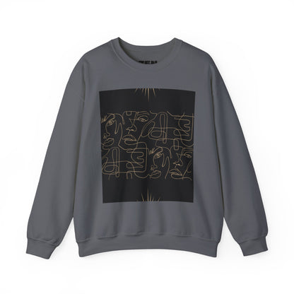 Stylish Unisex Crewneck Sweatshirt - Modern Art Design, Cozy Gift for Him/Her, Perfect for Fall, Casual Wear, Art Lovers, Abstract, Minimalist, Autumn Vibes