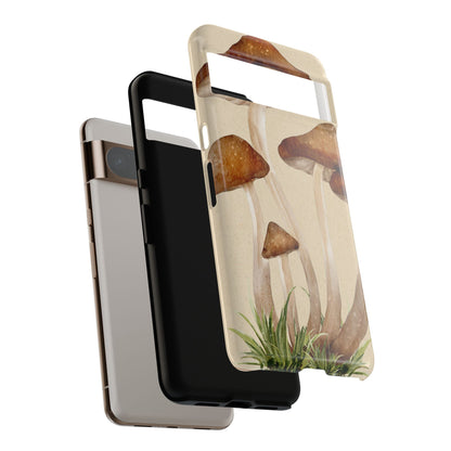 Mushroom Phone Case - Nature Lover, Eco-Friendly Gift, Cute Cell Phone Cover, Aesthetic Tech Accessory, Unique Fall Decor, Artsy Phone Cases, Cute, Gift for Her, Nature-inspired Designs, Durable Cases
