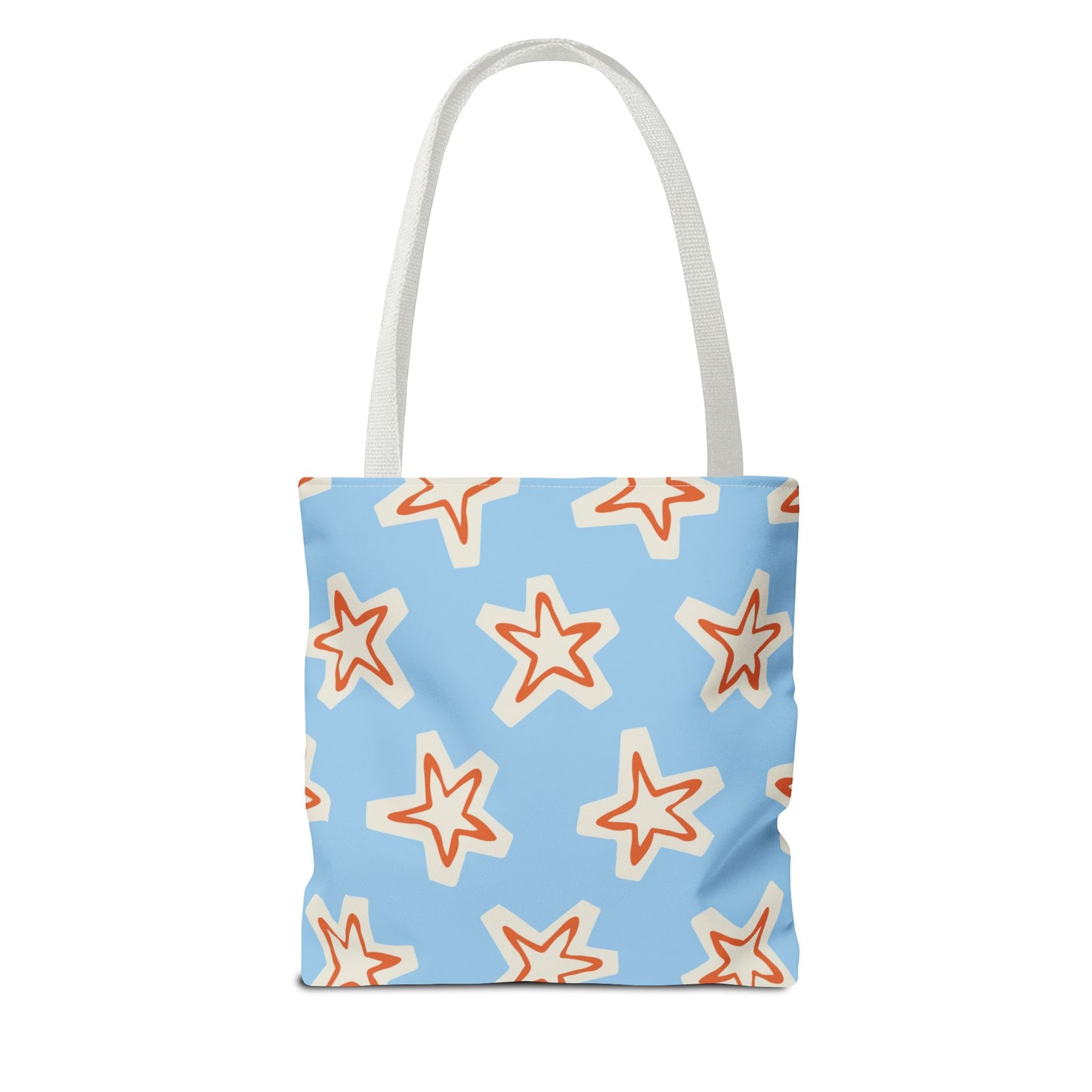 Starry Blue Tote Bag | Stylish Grocery Tote, Eco-Friendly Bag, Beach Bag, Weekend Getaway, Custom Design