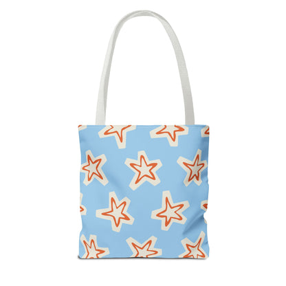 Starry Blue Tote Bag | Stylish Grocery Tote, Eco-Friendly Bag, Beach Bag, Weekend Getaway, Custom Design