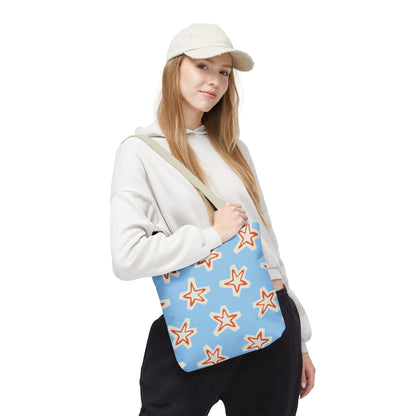 Starry Blue Tote Bag | Stylish Grocery Tote, Eco-Friendly Bag, Beach Bag, Weekend Getaway, Custom Design