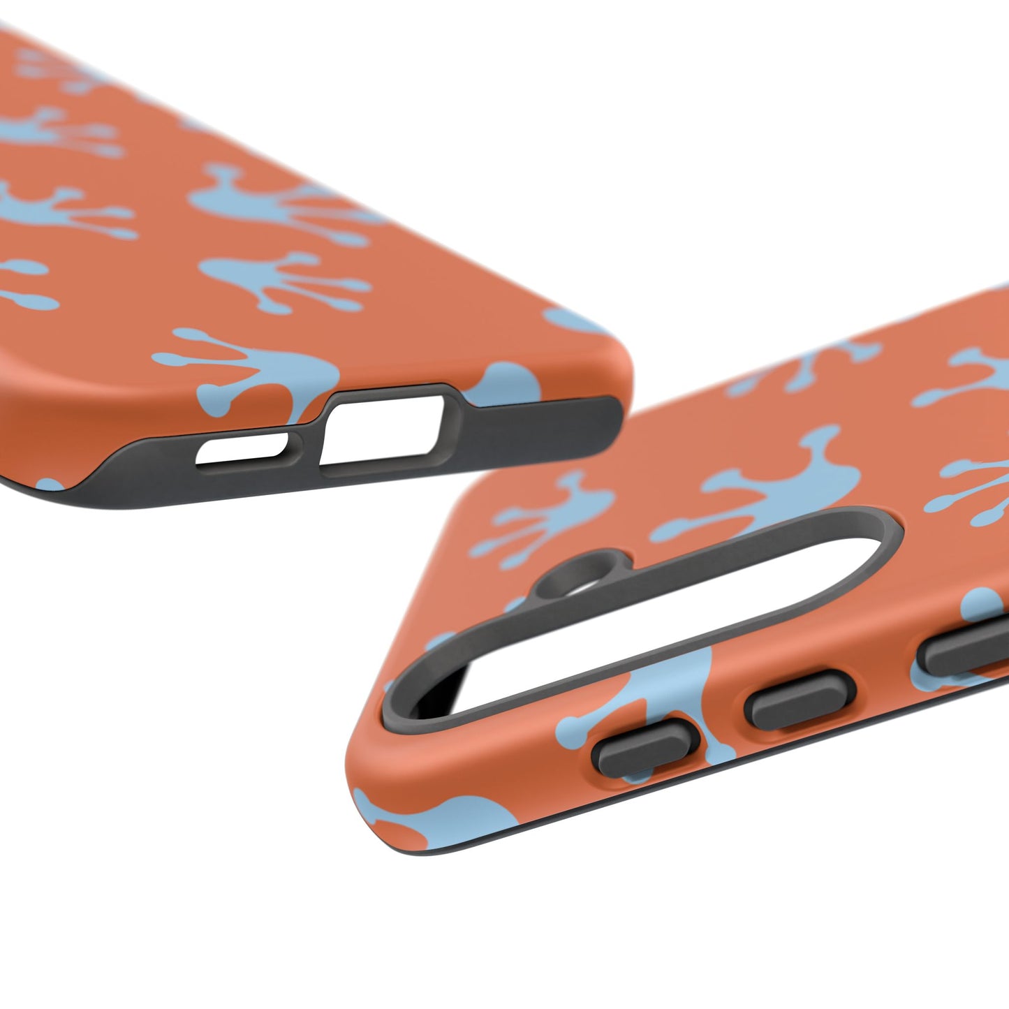 Frog Print Phone Case - Tough Cases, Orange Frog Design, Unique Gift, Fun Accessories, Vibrant Phone Cases, Cool Cases