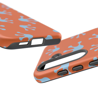 Frog Print Phone Case - Tough Cases, Orange Frog Design, Unique Gift, Fun Accessories, Vibrant Phone Cases, Cool Cases
