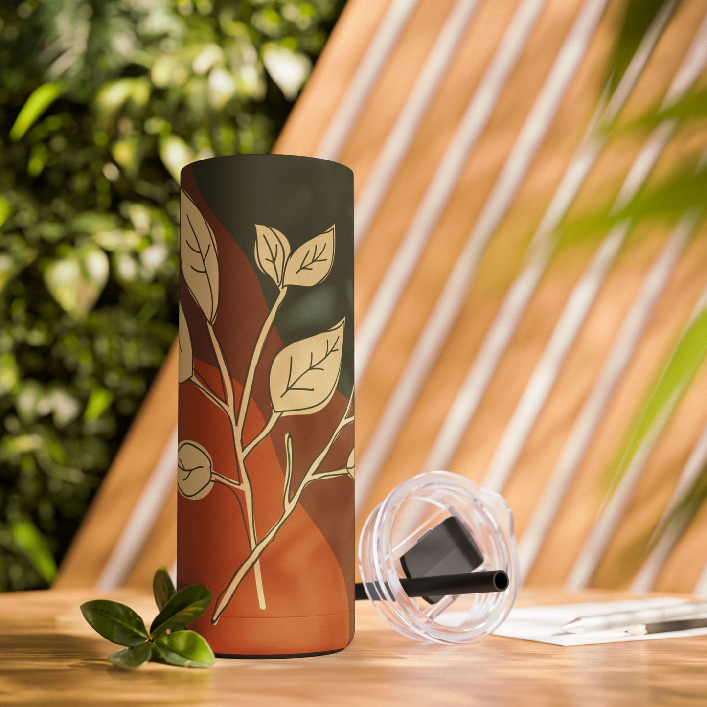 Autumn Leaves Tumbler, Fall Travel Mug, Eco-Friendly Drinkware, Perfect for Gifts, Seasonal Decor, 20oz Skinny Cup