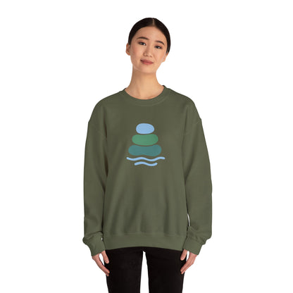 Serene Balance Crewneck Sweatshirt, Cozy Layering Piece, Casual Everyday Wear, Ideal for Relaxation, Gift for Mindfulness Enthusiasts