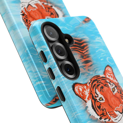 Vibrant Tiger Phone Case, Wildlife Lover Gift, Phone Accessories, Animal Print Case, Summer Vibe, Cool Phone Cover