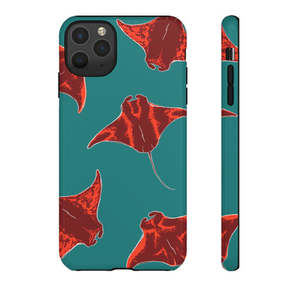 Manta Ray Phone Case, Tropical Phone Cover, Ocean Vibe Accessories, Summer Gift Idea, Marine Animal Merchandise