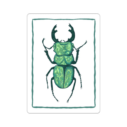 Eclectic Beetle Kiss-Cut Stickers, Nature Lover Decor, Creepy-Crawly Gifts, Fun Laptop Accessories, Artistic Bug Art, Unique Decor