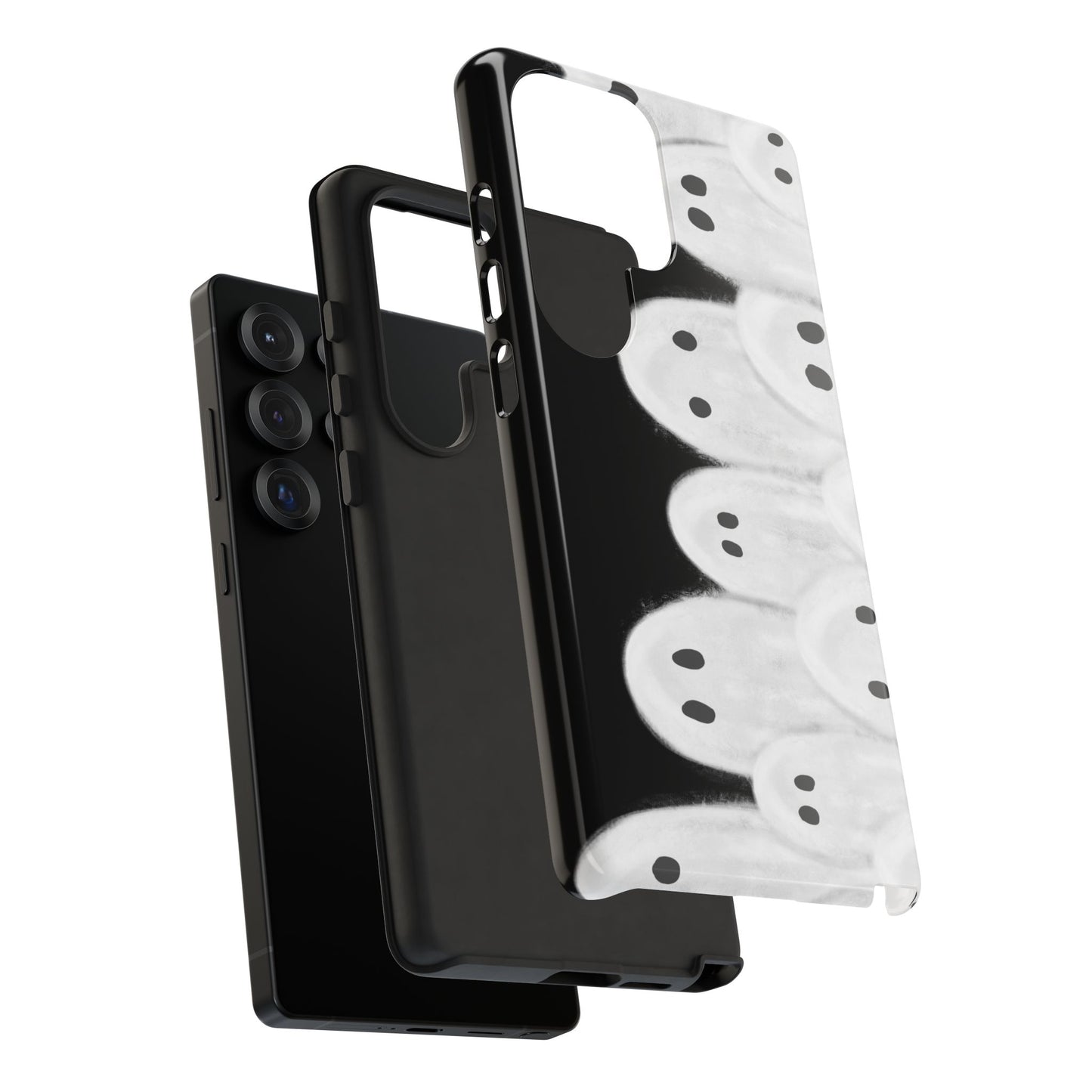 Painted Ghosts Phone Case | Ghostly Tough Phone Case for Spooky Style, Halloween Gift, Phone Cover, Ghost Theme, Unique Accessory, Spooky Season, Viral Painted Ghosts Inspired Design