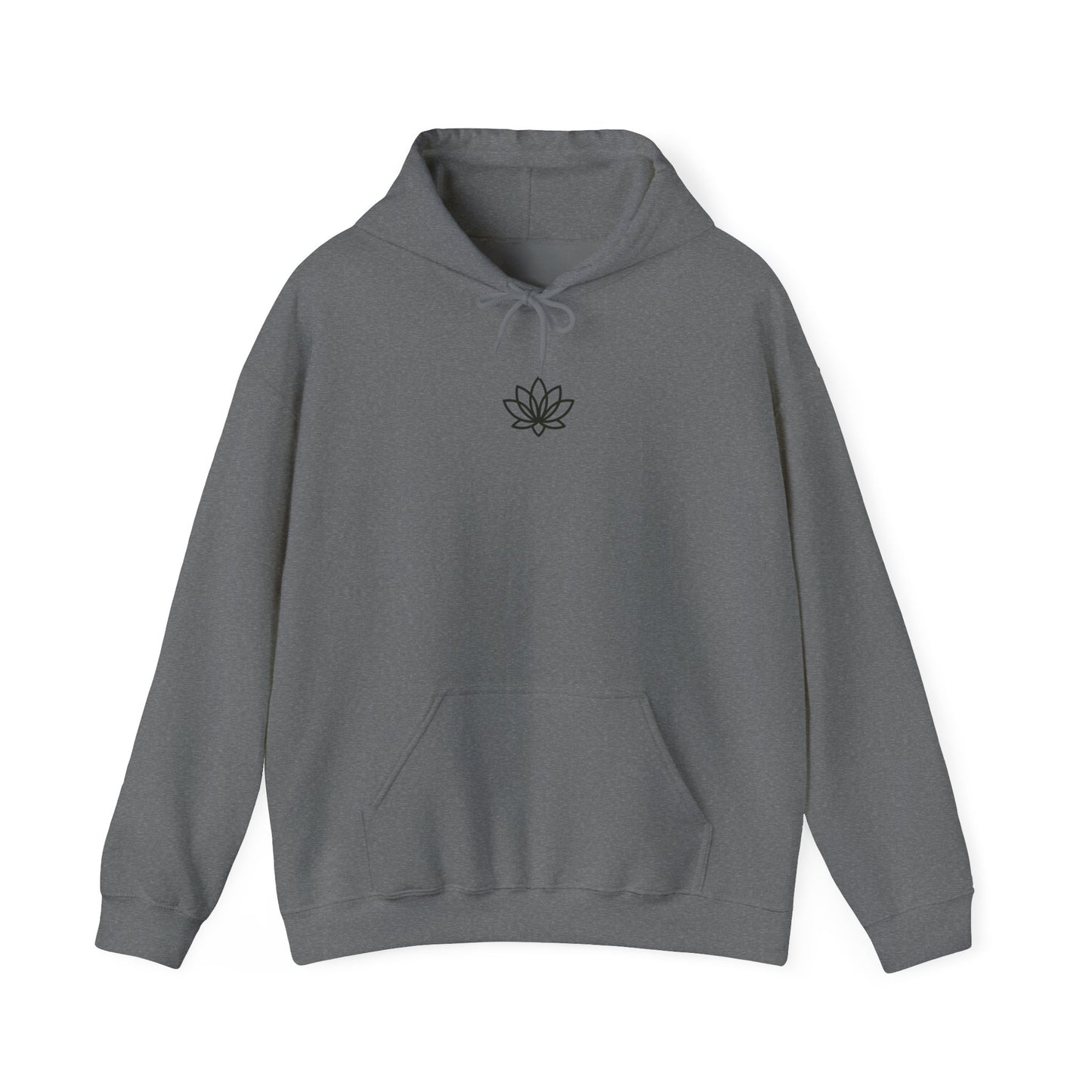 Lotus & Sun Graphic Hoodie - Cozy Unisex Sweatshirt, Trendy Casual Wear, Yoga Gift, Inspirational Apparel, Relaxed Style