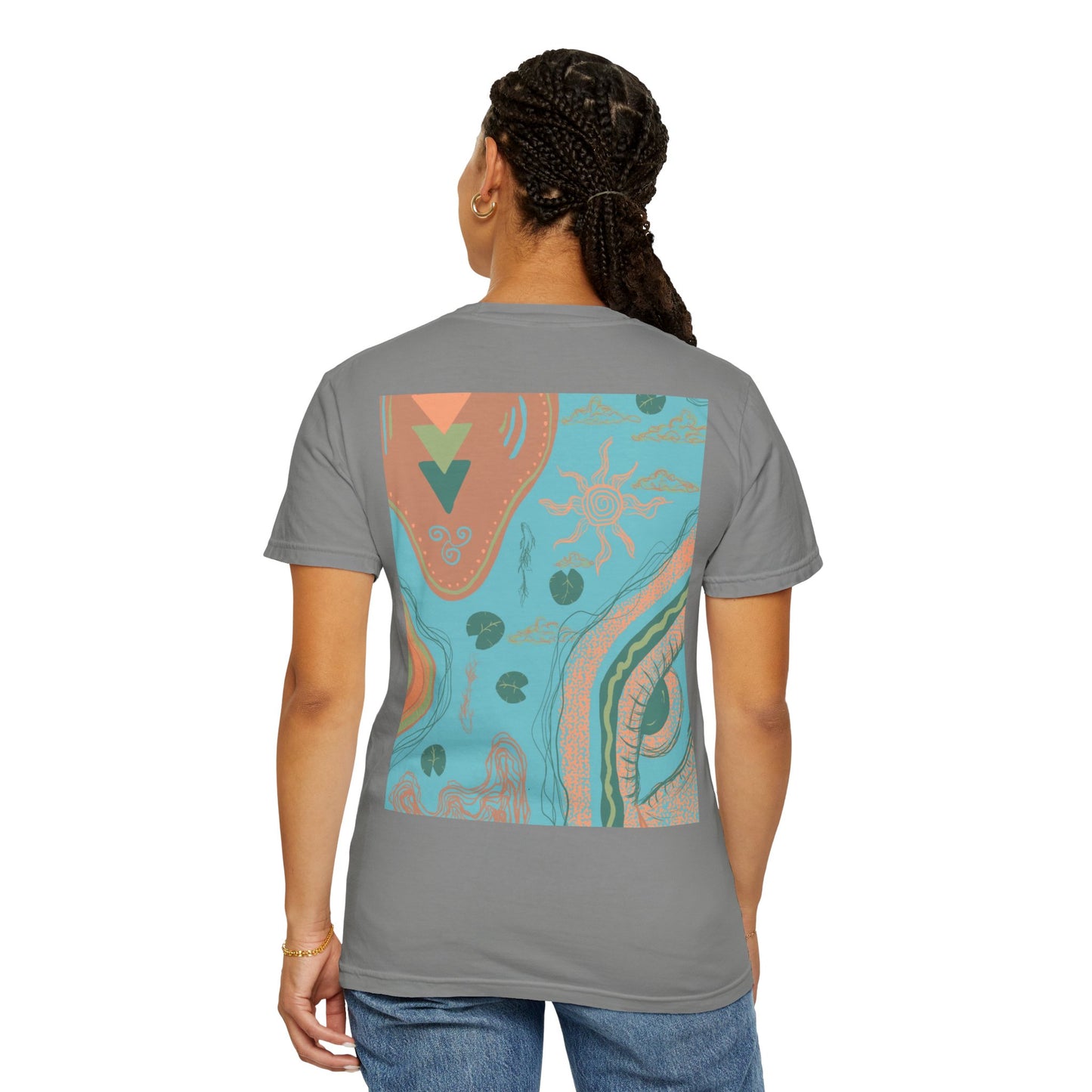 Vibrant Unisex Graphic T-shirt, Bohemian Tee, Casual Wear, Gift for Friends, Festival Apparel, Summer Style, Unique Design