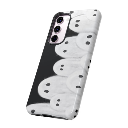 Painted Ghosts Phone Case | Ghostly Tough Phone Case for Spooky Style, Halloween Gift, Phone Cover, Ghost Theme, Unique Accessory, Spooky Season, Viral Painted Ghosts Inspired Design