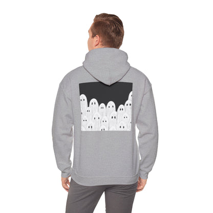 Painted Ghosts Pullover | Halloween Ghost Hoodie, Unisex Boo Sweatshirt, Spooky Gift for Fall, Cozy Halloween Apparel, Ghost Lover Hoodie, Perfect for Spooky Season