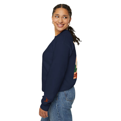 Cactus Art Crewneck Sweatshirt - Cozy unisex pullover, perfect for plant lovers, everyday wear, gifts for him/her, and casual outings