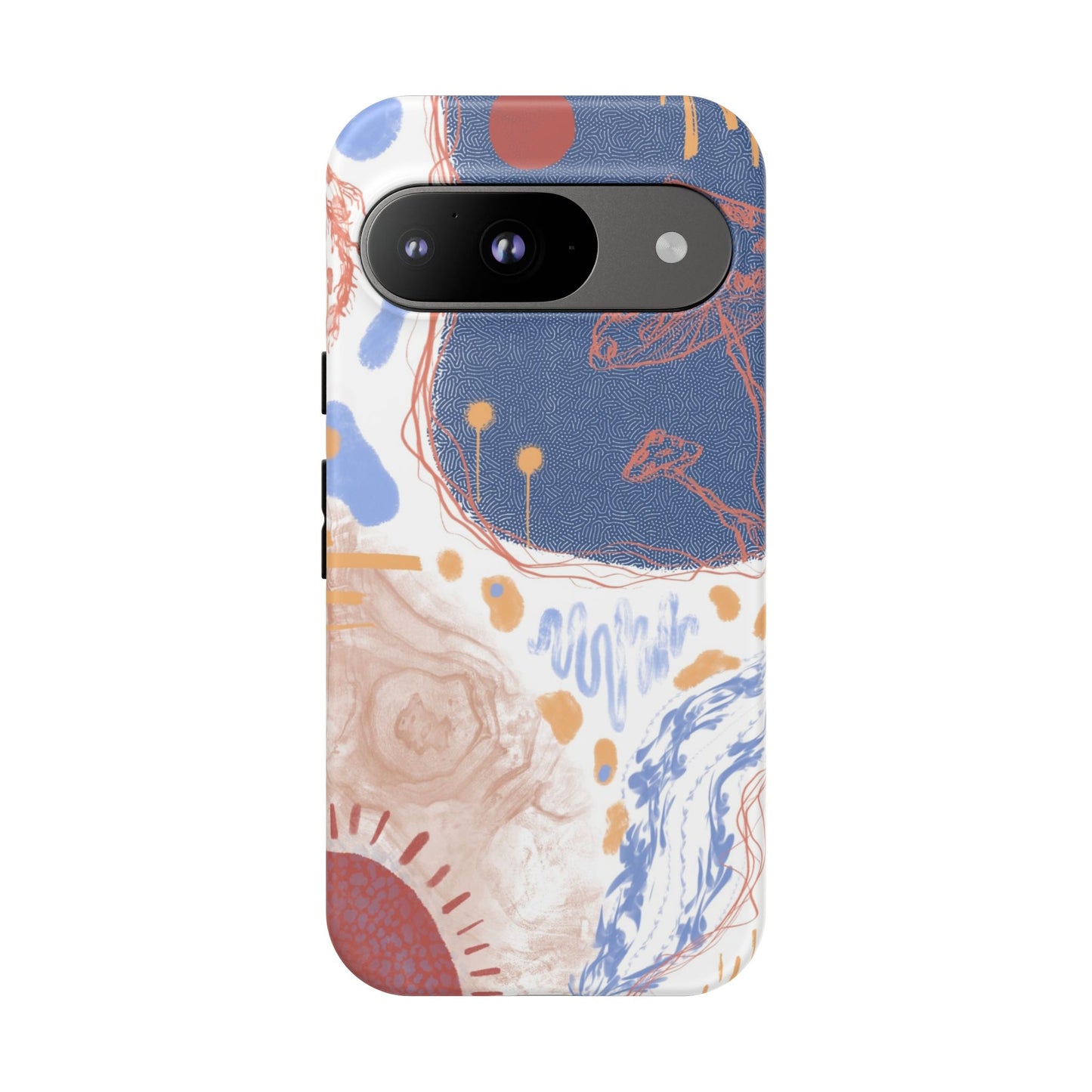 Artistic Phone Case with Abstract Design, Tough Phone Case, Unique Gift, Trendy Accessories, Modern Art Case, Stylish Tech Gear