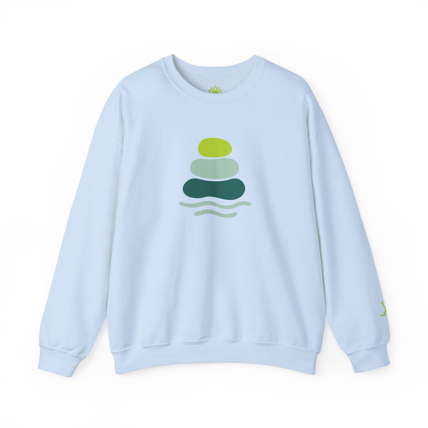 Serene Stones Unisex Crewneck Sweatshirt, Cozy Sweatshirt, Relaxation Apparel, Casual Wear, Mindfulness Gift