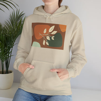 Botanical Design Unisex Hoodie, Cozy Sweatshirt for Nature Lovers, Gift for Friends, Autumn Fashion, Comfortable Casual Wear