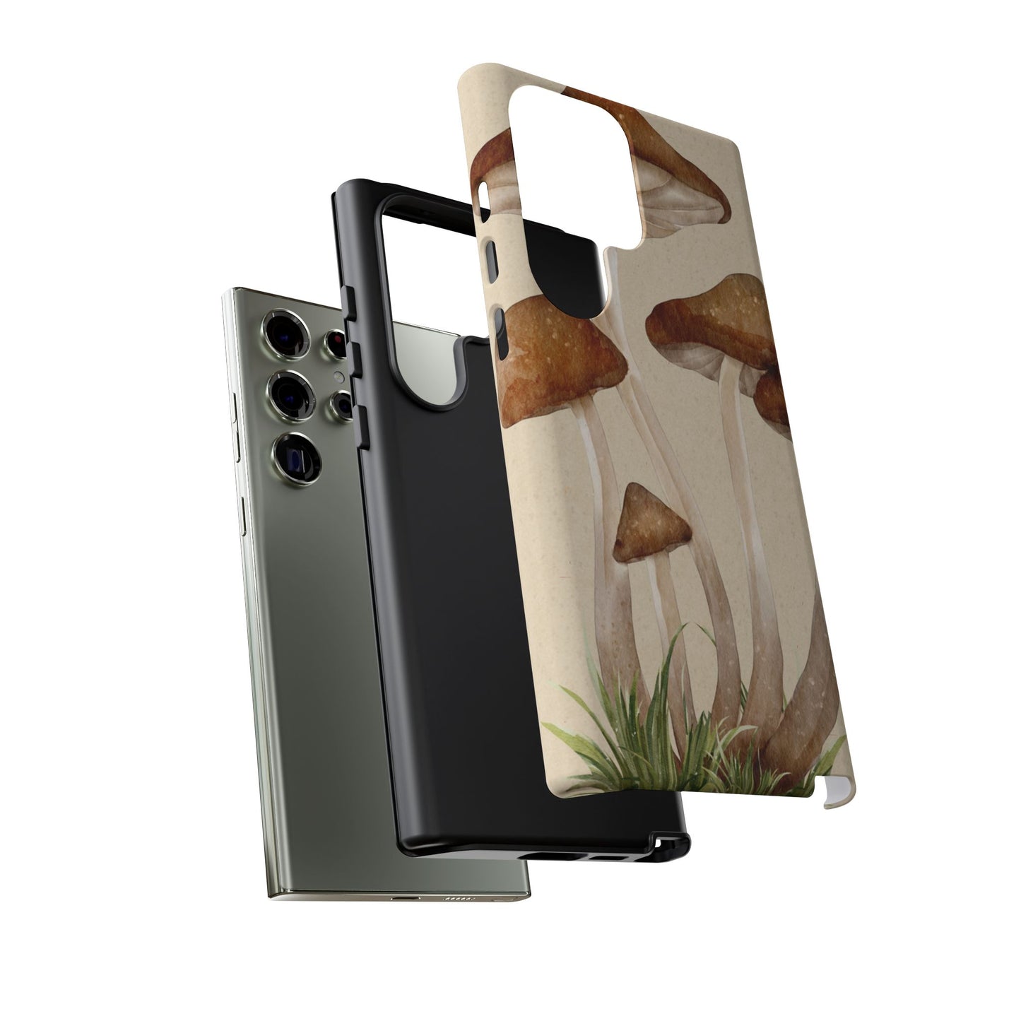 Mushroom Phone Case - Nature Lover, Eco-Friendly Gift, Cute Cell Phone Cover, Aesthetic Tech Accessory, Unique Fall Decor, Artsy Phone Cases, Cute, Gift for Her, Nature-inspired Designs, Durable Cases