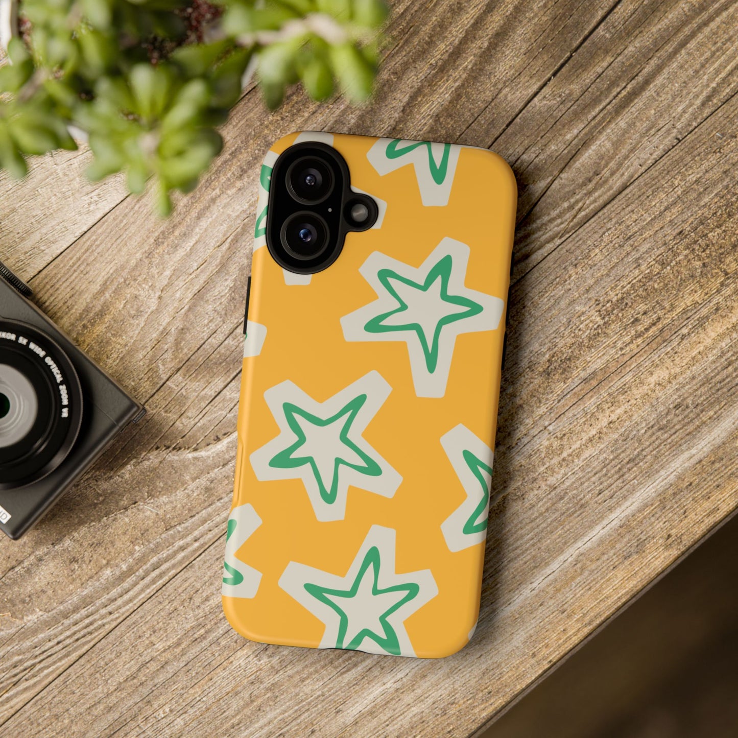 Retro Star Pattern Phone Case | Tough Cases, Colorful Cover for Phones, Phone Accessories, Gift for Her, Trendy Cases